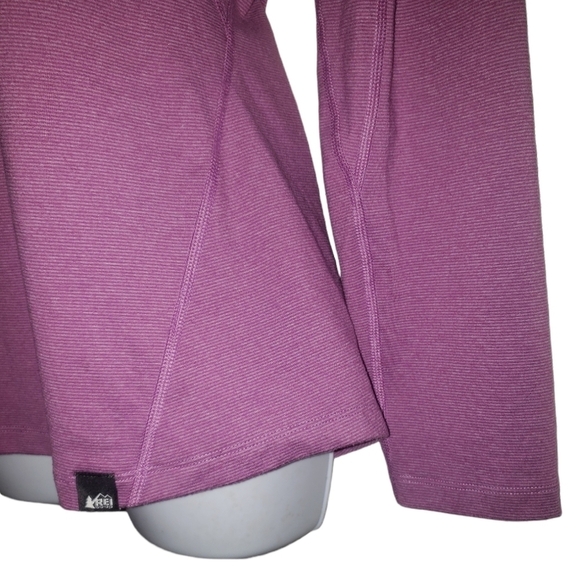 REI Outdoor Hiking Walking Preppy Co-op Quarter-Zip Span Shirt  - Women's - Picture 3 of 7